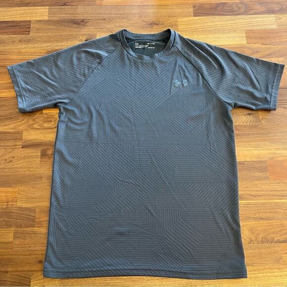🍋 Under Armour • Men’s Loose Fit HeatGear Athletic T-Shirt in Dark Gray Size S - Picture 1 of 5